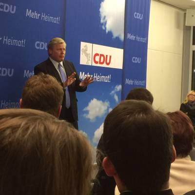 Bernd Althusmann bein Neumitglieder Empfang am 11.11.2016 in Hannover.