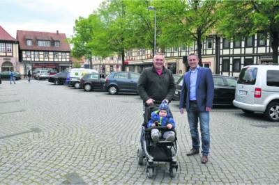 Rolf Klepping und Lars Wedekind in der Gronauer Innenstadt !