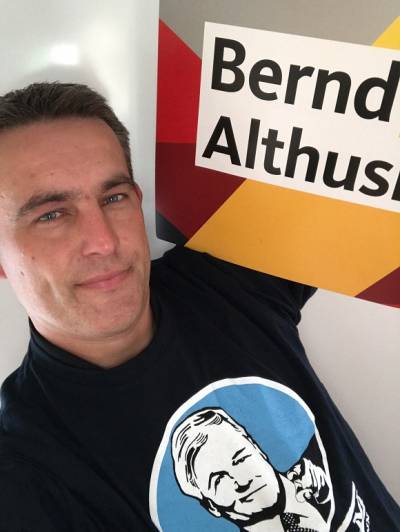 Lars Wedekind im Wahlkampf unterwegs f�r den Wechsel und einen MP der Bernd Althusmann heissen soll !