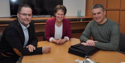 Mit meinen Vorstandskollegen R�ckblick auf 2018 und Ausblick auf 2019. Foto: Kim H�sing von der LDZ.