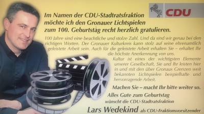 100 Jahre Lichtspiele Gronau !