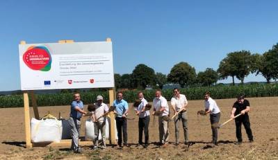 Spatenstich in Gronau-West. 