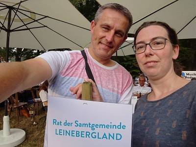 Mit Corinna Fischer zusammen auf der historischen Ratssitzung des Samtgemeinderates zum Thema KH 2025.