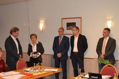 Abschied von B�rgermeister Karl-Heinz Gieseler am 30.09.2019 in der Ratssitzung. 