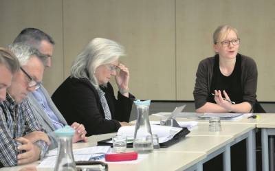Sitzung vom 23.10.2019 - CDU-Fraktion und Frau Ulber von der SG-Verwaltung. Foto: Kim H�sing (LDZ).