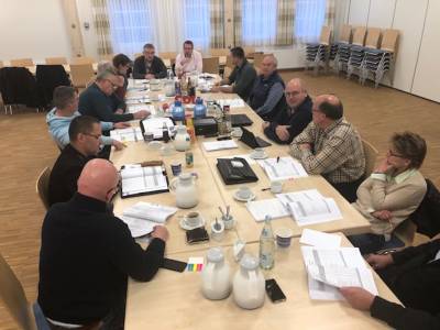 CDU-Fraktion, Gr�nenfraktion und die Verwaltung beraten den HH-Plan 2020. 