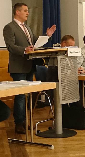 Klare Linie bei der Sitzungsleitung in Eime am 03.12.2019.