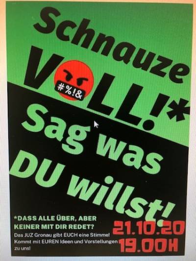 JUZ-Meinungsaustausch am 21.10.2020 zwischen den Jugendlichen und der Politik ! 
