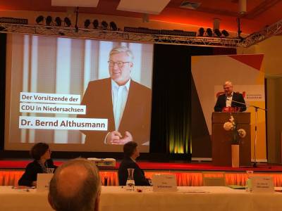 Dr. Bernd Altusmann auf dem Bezirksparteitag in Buchhagen am 16.10.2020.