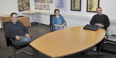 Fraktionsspitze am 28.12.2020 in der LDZ-Redaktion - Foto: H�sing (LDZ).