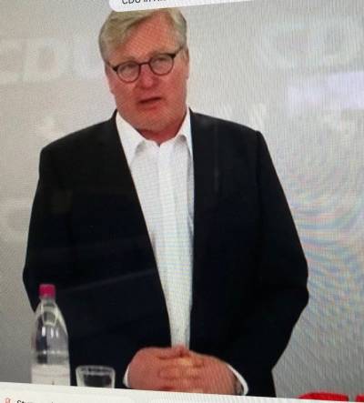 CDU-Landesvorsitzender und nieders�chsischer Wirtschaftsminister Bernd Althusmann am 13.04.2021 in Hannover bei der Online-Sitzung. 