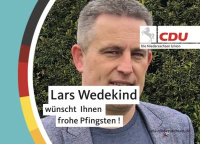 Lars Wedekind w�nscht frohe Pfingsten.