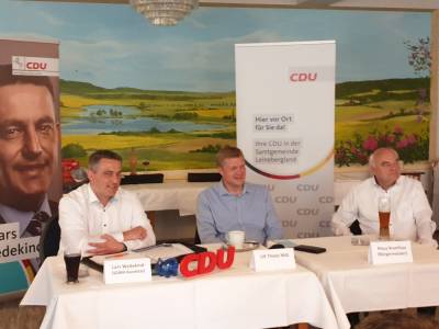 Wedekind trifft Thiele am 27.07.2021 in Duingen. 