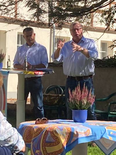 Dr. Bernd Althusmann zu Gast in Banteln am 08.09.2021. 