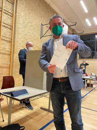 Geheime Wahlen bei den Stellvertretern des B�rgermeisters am 23.11.2021 in Banteln. 