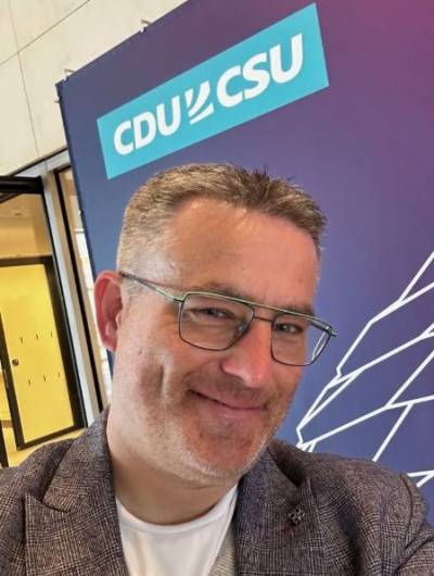 Selfie vor der Pressewand der CDU/CSU des Bundestages ! 