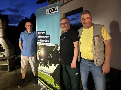 Der neue Aufsteller des CDU - Ortsverbandes Gronau (Leine) wurde am 20.08.2025 eingeweiht !