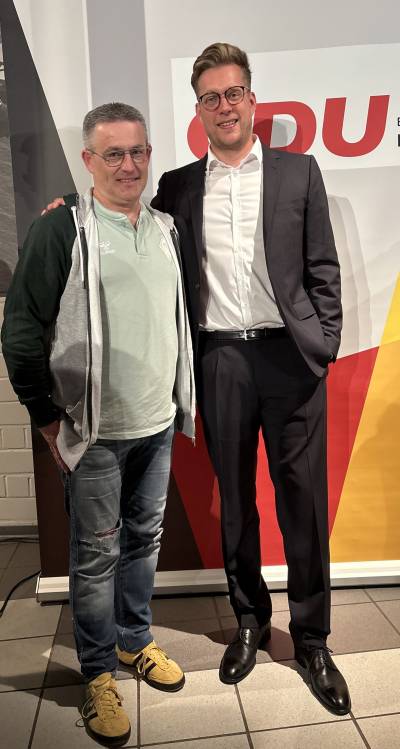 Lars Weekind gratuliert Chrsitopher Gedeon zur Wahl als Landratskandidat der CDU Hildesheim - 15.09.2025 ! 