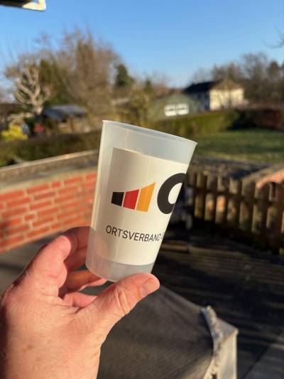 Neue Mehrwegbecher f�r den CDU-Ortsverband Gronau (Leine). 