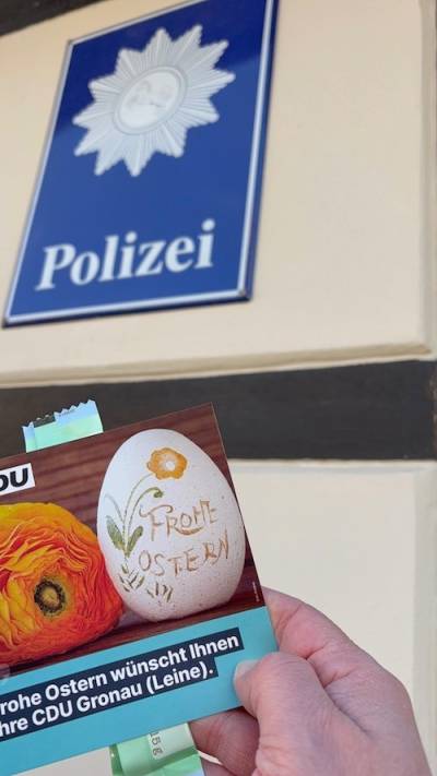 Auch die Polizeistation Gronau (Leine) wurde kurz besucht !