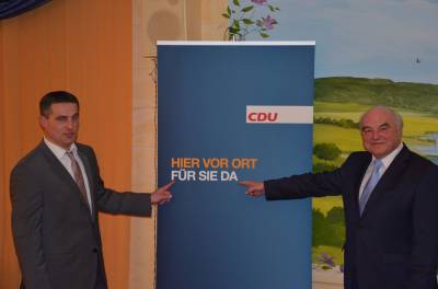 Lars Wedekind mit Klaus Krumfuss MdL.