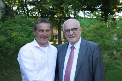 Lars Wedekind trifft den CDU/CSU Vorsitzenden der Bundestagsfraktion Volker Kauder am 20.07.2016 in Hildesheim. 