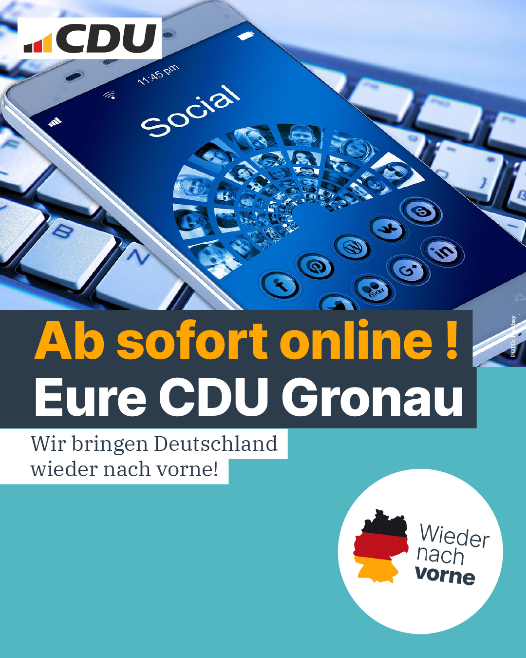 Jetzt auch bei Instagram online - der CDU-Ortsverband Gronau (leine) !
