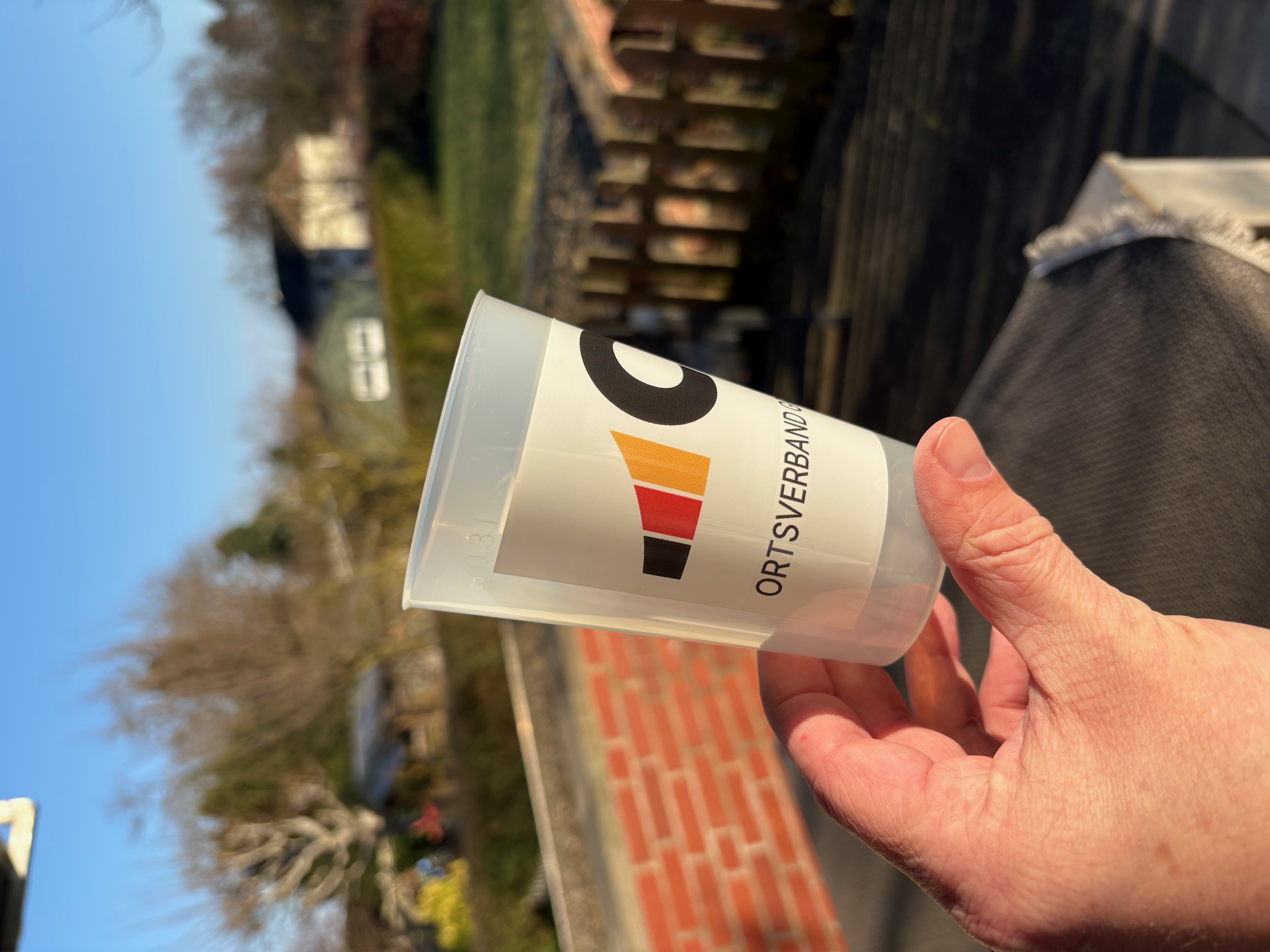 Neue Mehrwegbecher f�r den CDU-Ortsverband Gronau (Leine) ! 